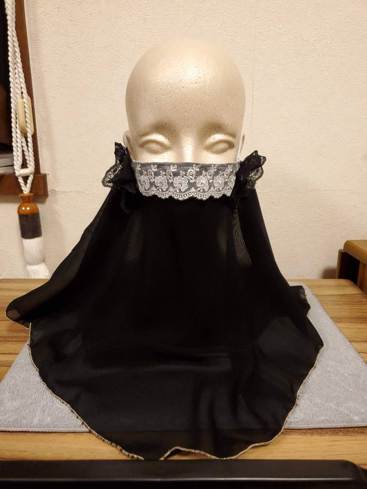 Face veil mask (black)